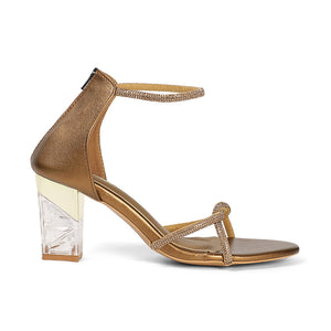 Marcella - Bronze Block Heels