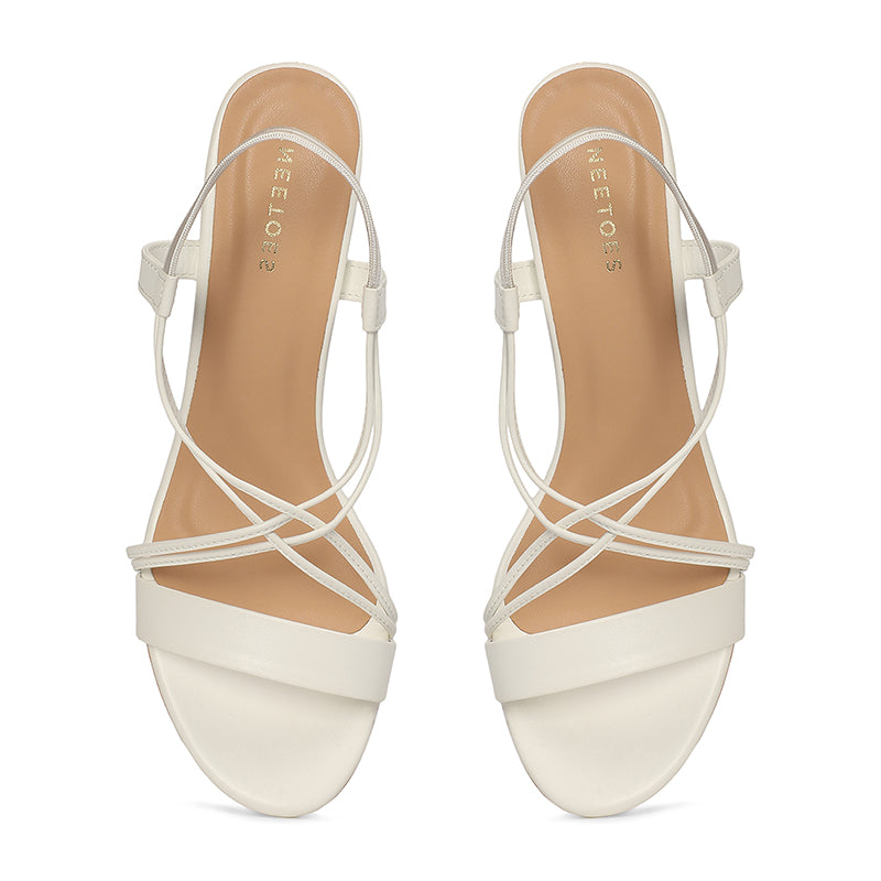 Nivelle - White Sandals