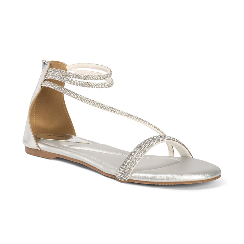 Solana - Silver Sandals