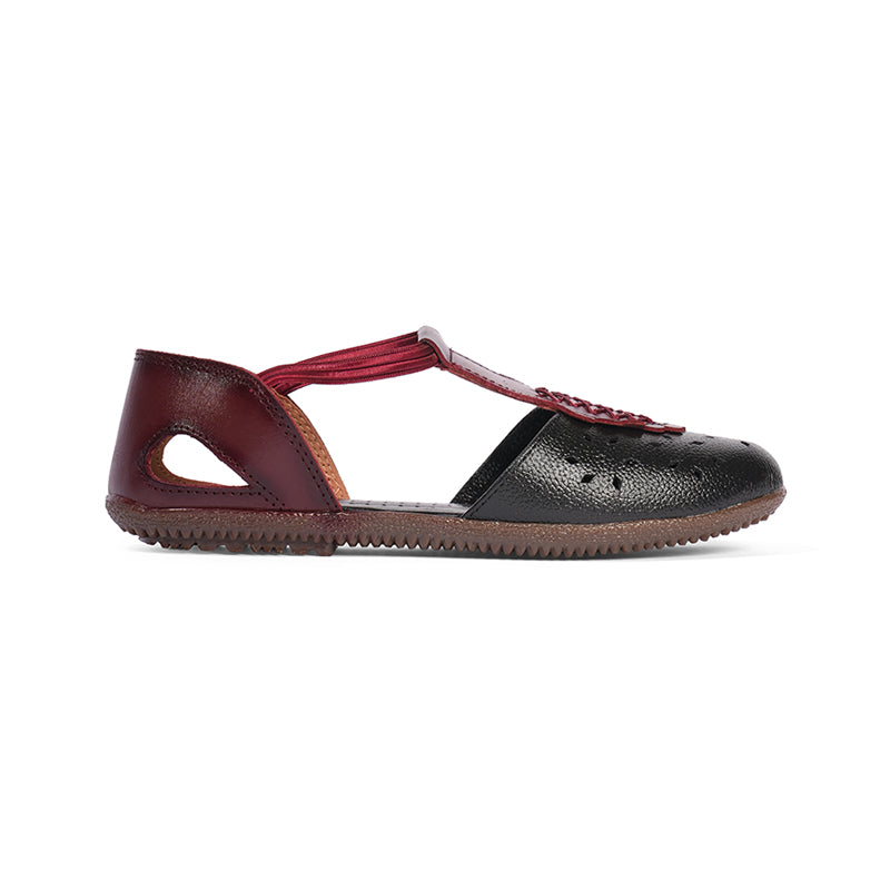 Cecilia - Burgundy & Blue Sandals