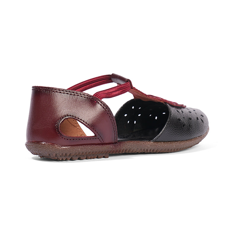 Cecilia - Burgundy & Blue Sandals