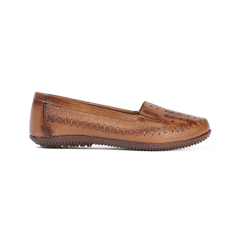 Clara - Tan Moccasin