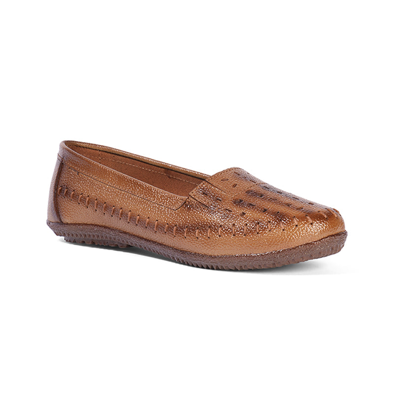 Clara - Tan Moccasin