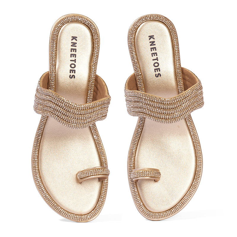 Ziya - Gold Block Heels