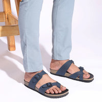 Vaughn - Blue Cork Sandals