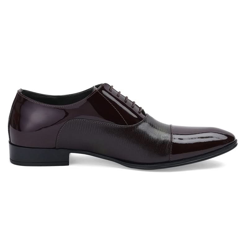 Classic Burgundy Oxford Dress Shoes