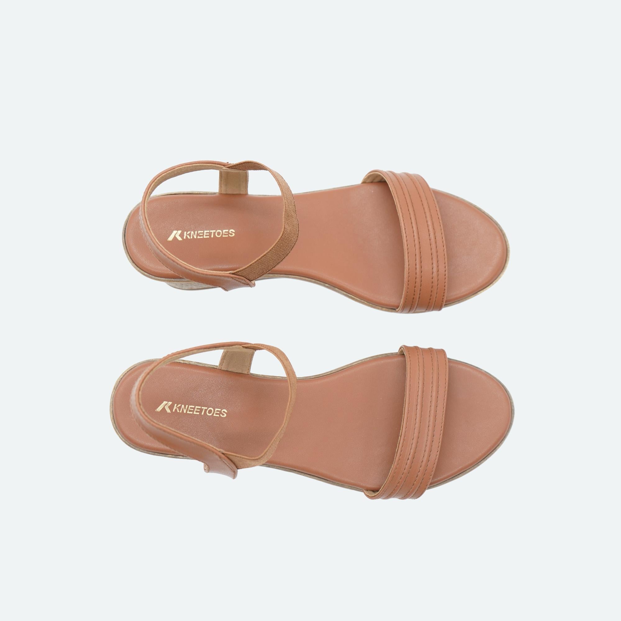 All-Day Comfort Brown Casual Wedge Heels