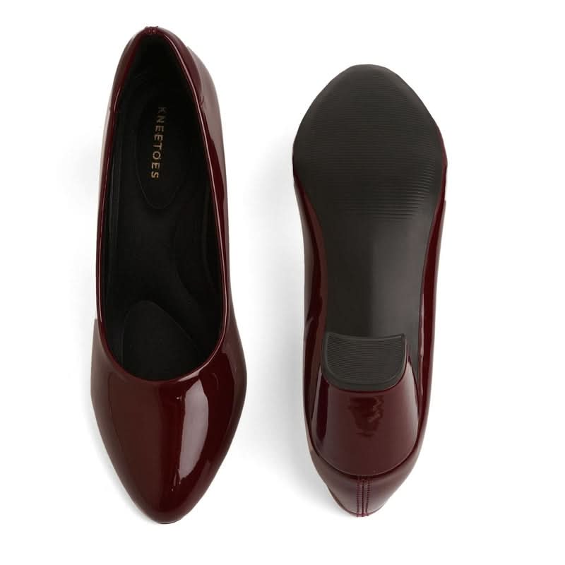 Adeline - Maroon Pumps