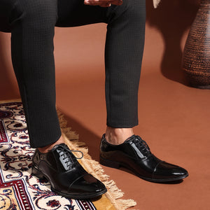 Elite Black Gloss Formal Oxfords
