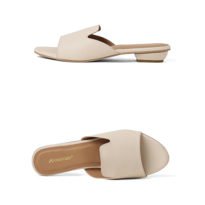 Timeless Staple Beige Block Heel Sandals