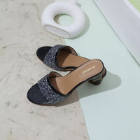 Mimi - Black Block Heels
