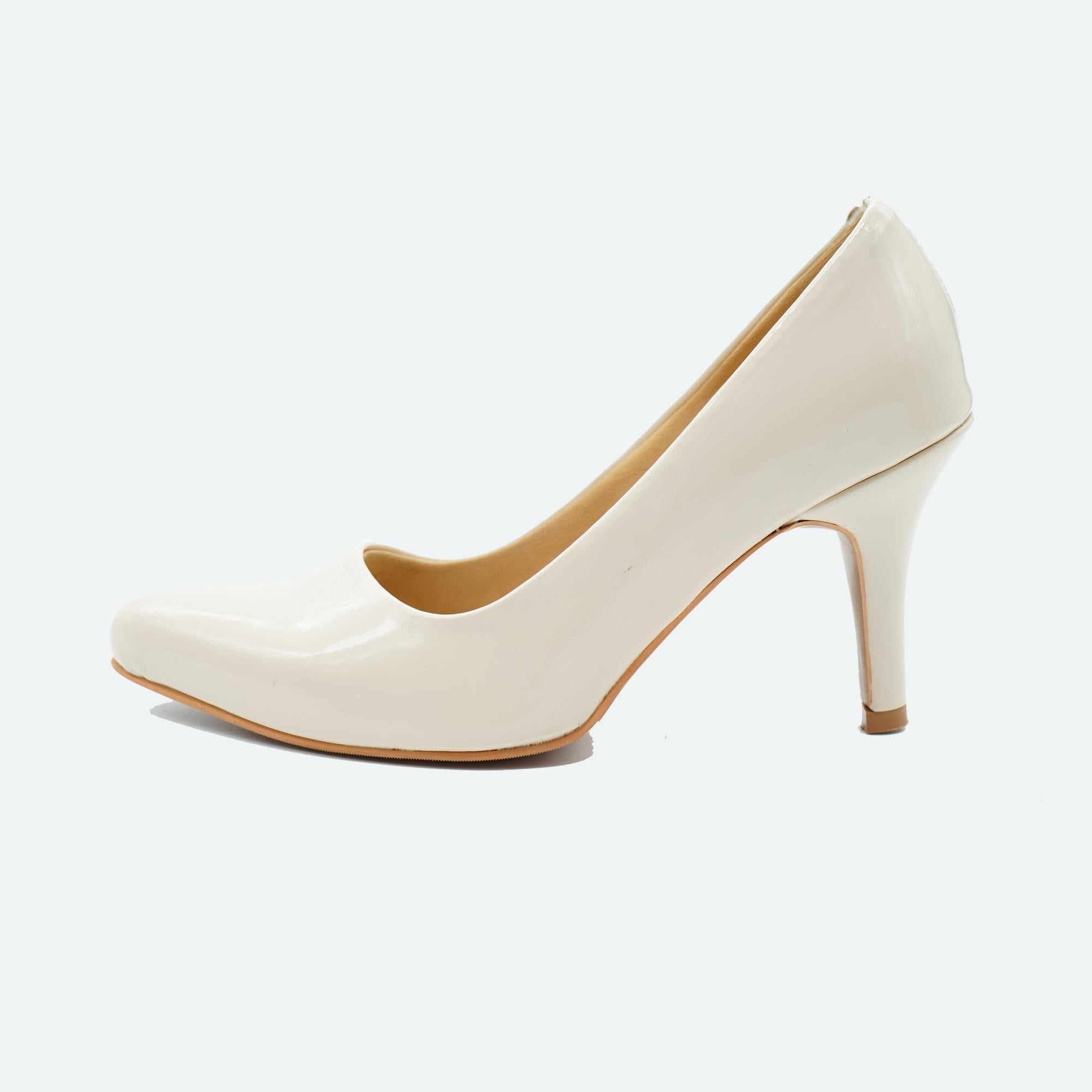 Classic Charm Off-White Stiletto Pumps