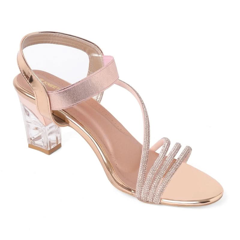 Luxe Studded Rose Gold Party Heels