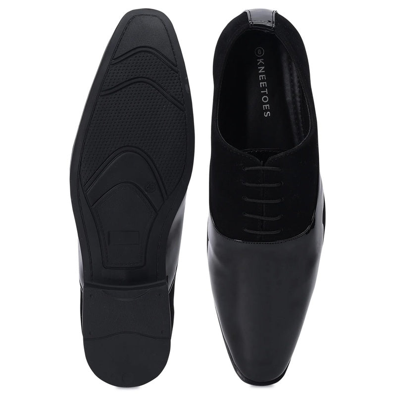 Luxe Black Patent Derby Shoes