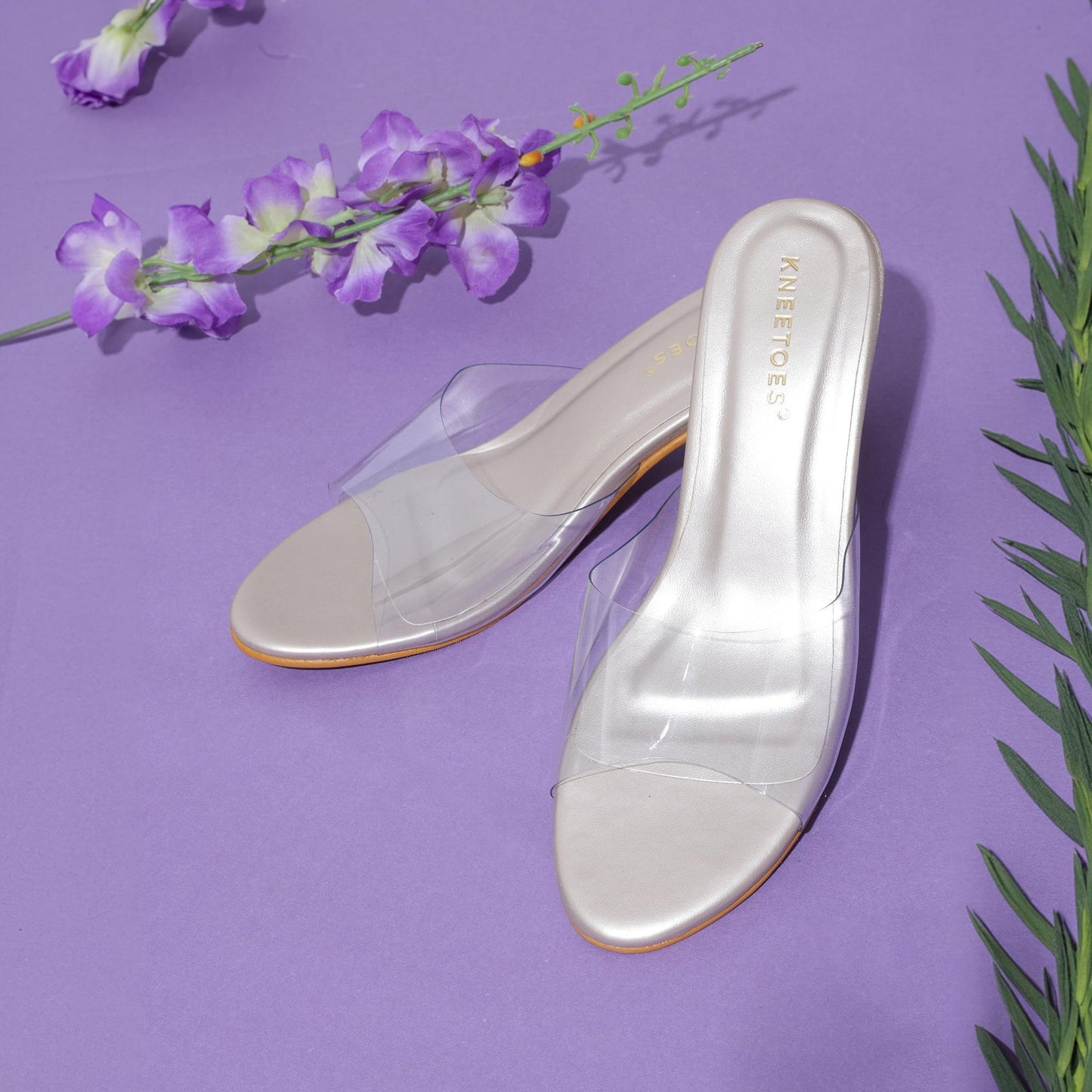 test Gleam glow sandals